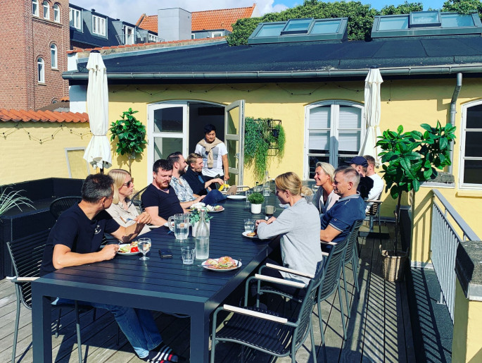 Lækker tagterrasse